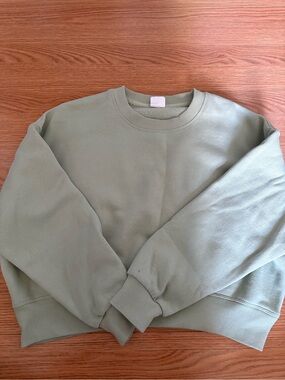 Women's Sage Green Crewneck Sweater